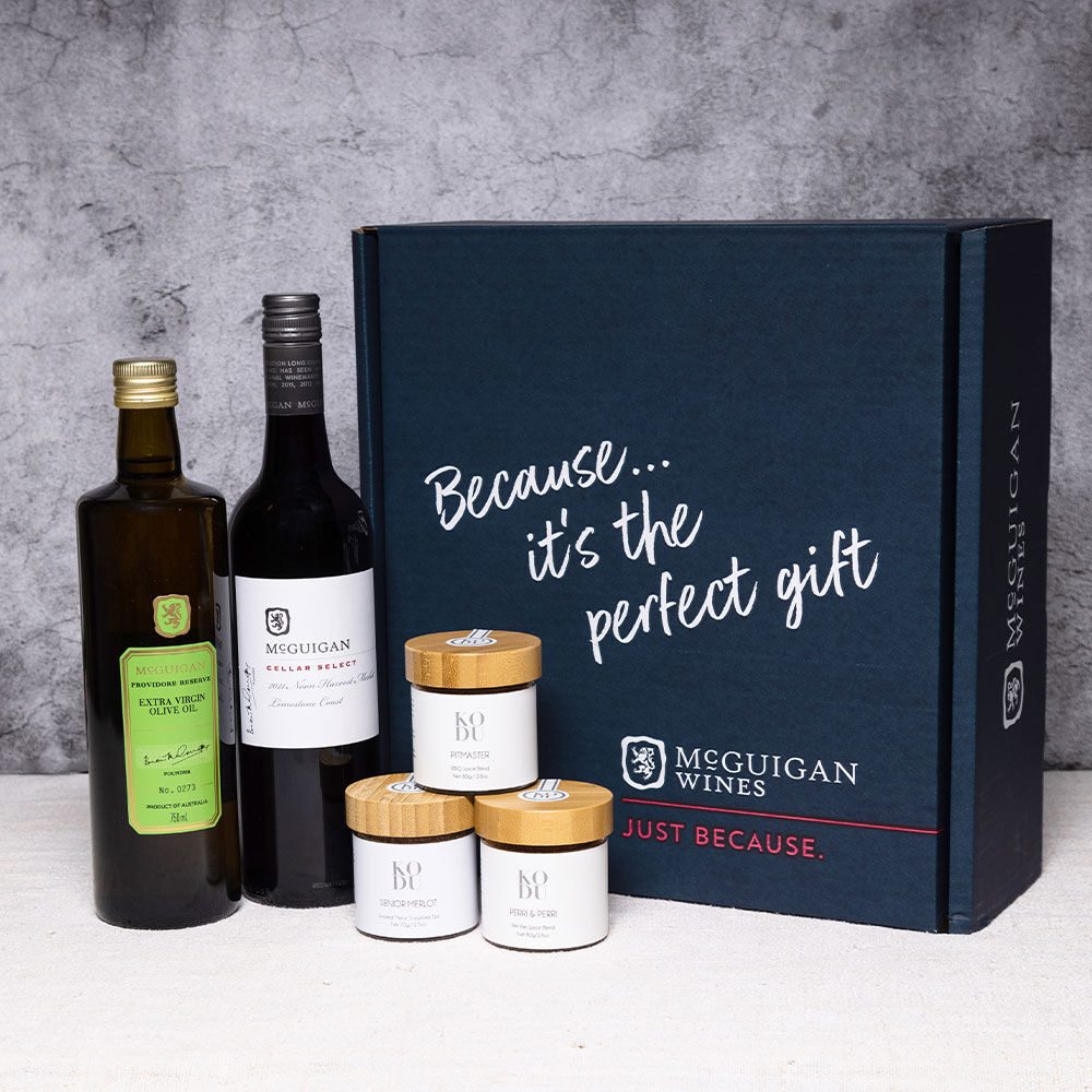 Summer Ready Noon Harvest Merlot and Gourmet Seasonings Giftset